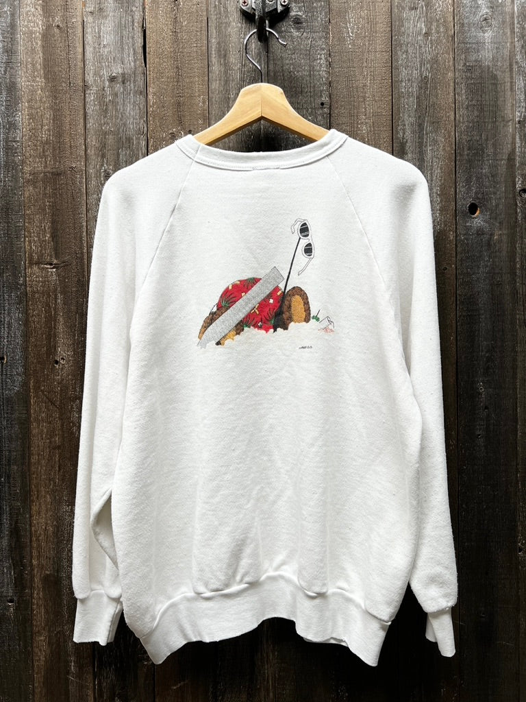 Vintage Vail Bear Sweatshirt-M -Customize Your Embroidery Wording