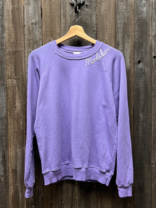 MALIBU Sweatshirt-Lavender-S