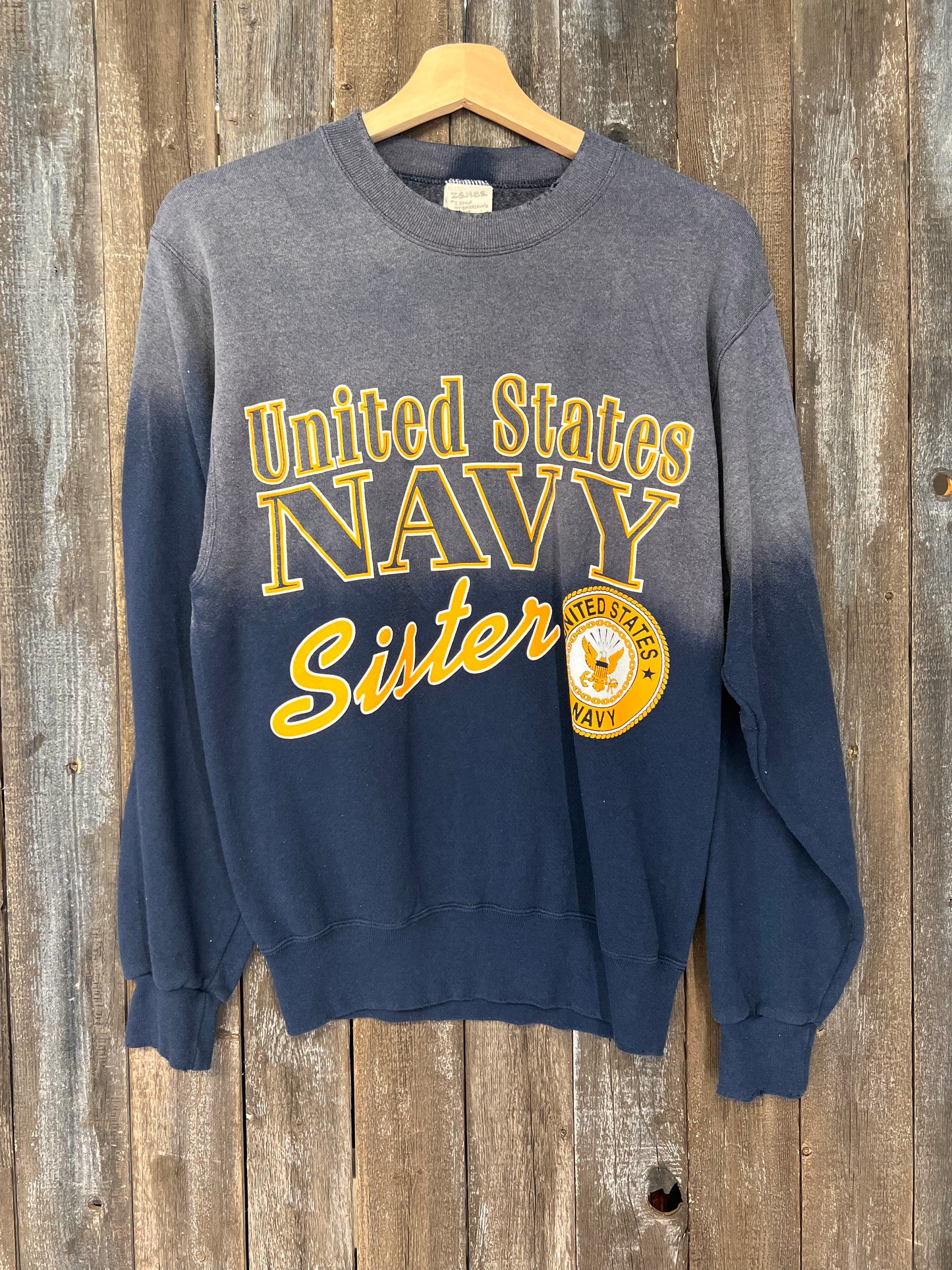 Navy Sister Sweatshirt-XS