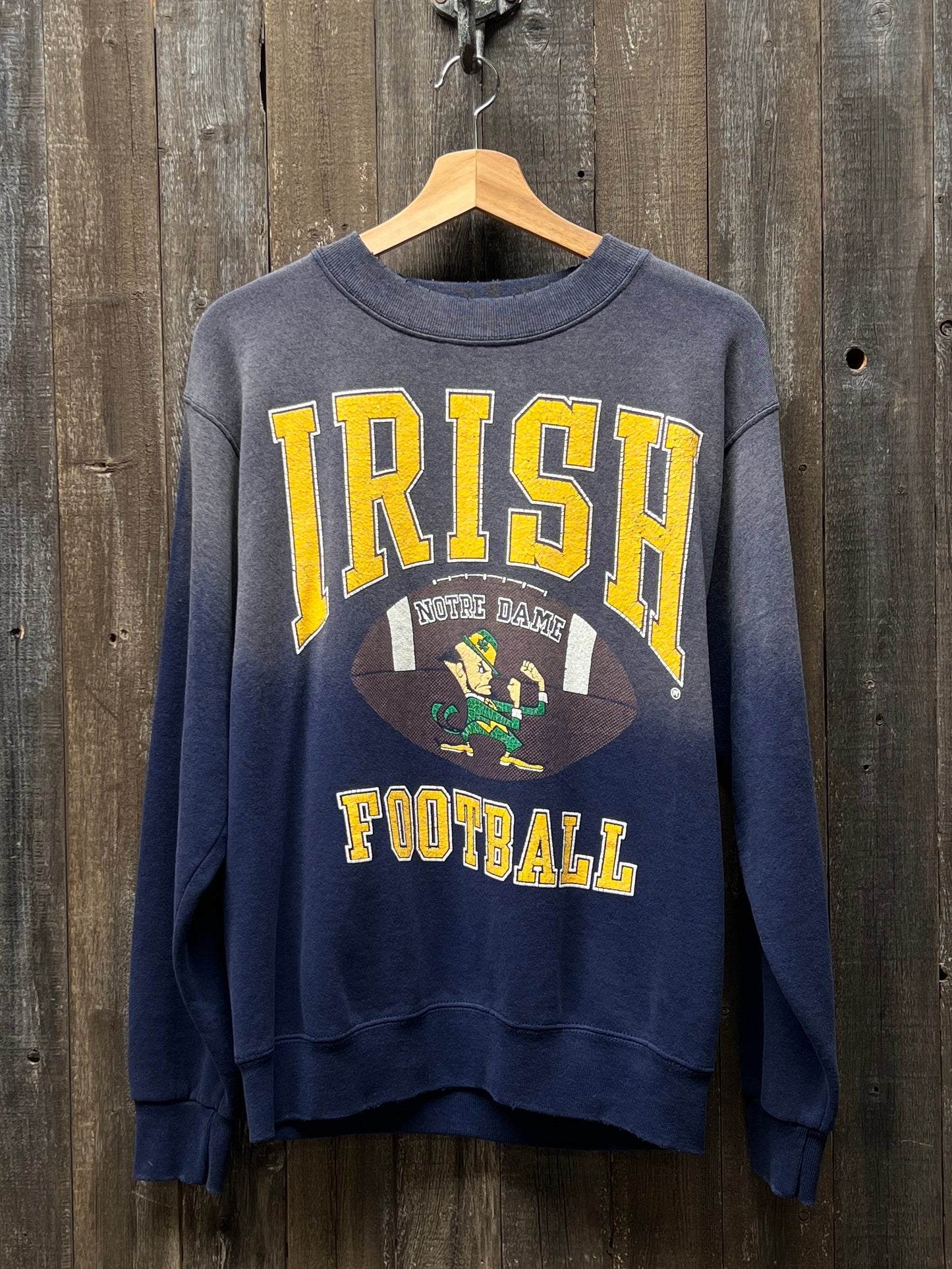 Notre Dame Irish Sweatshirt - M-Customize Your Embroidery Wording