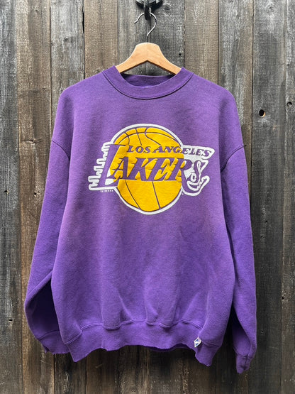 Vintage Lakers  Sweatshirt -L/XL-Customize Your Embroidery Wording