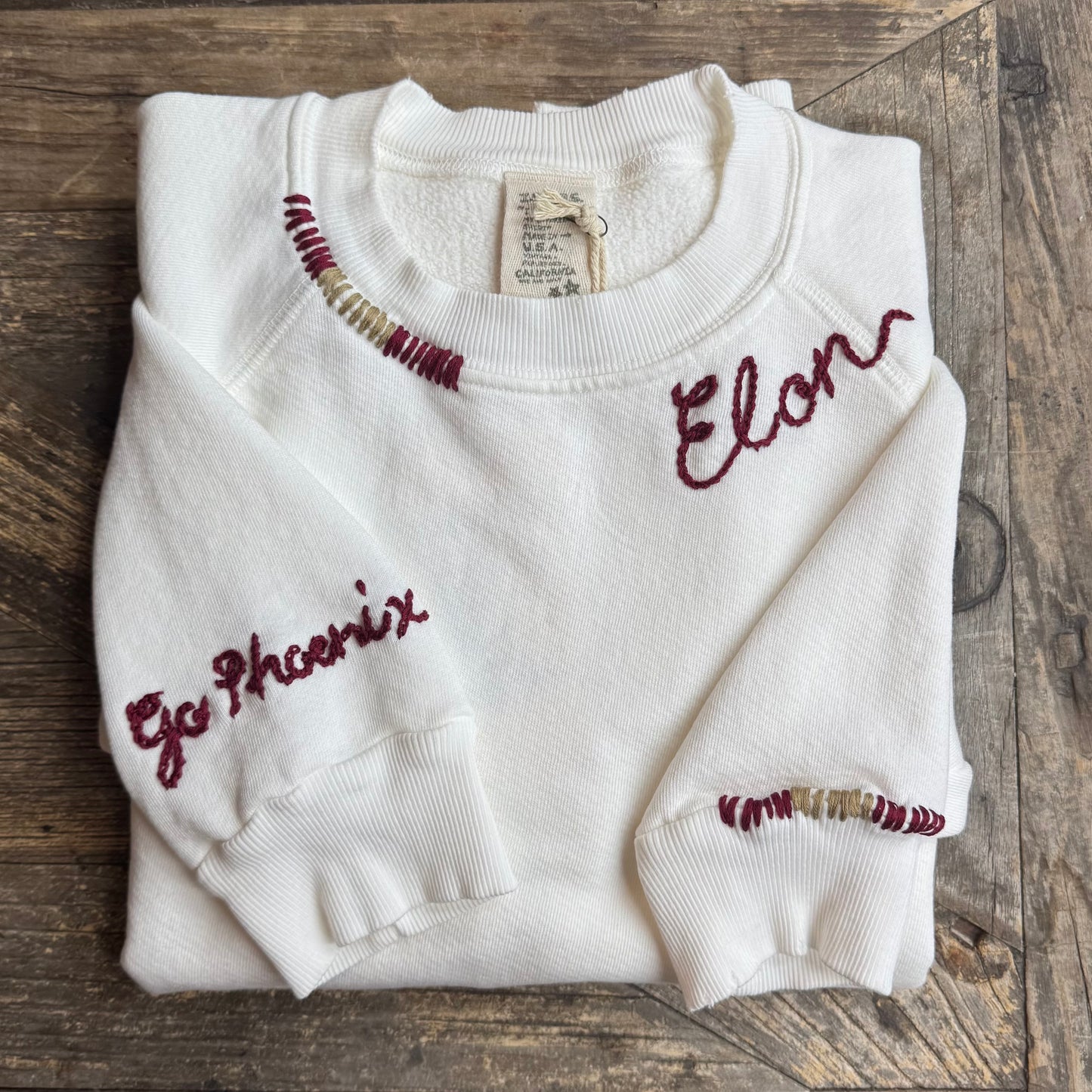 SPORTS TEAM PERSONALIZED HAND EMBROIDERY (21Colors)