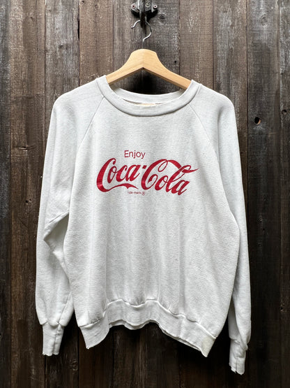 Vintage Coca Cola Sweatshirt-M -Customize Your Embroidery Wording