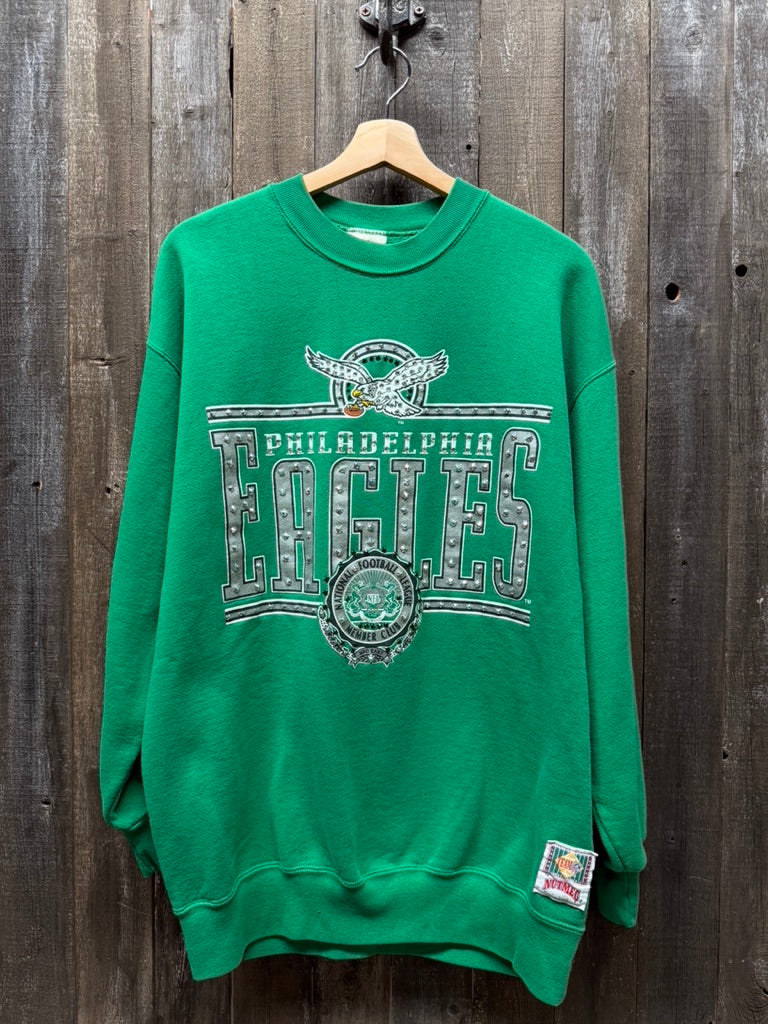 Vintage Eagles Sweatshirt with Rhinestones-M/L-Customize Your Embroidery Wording