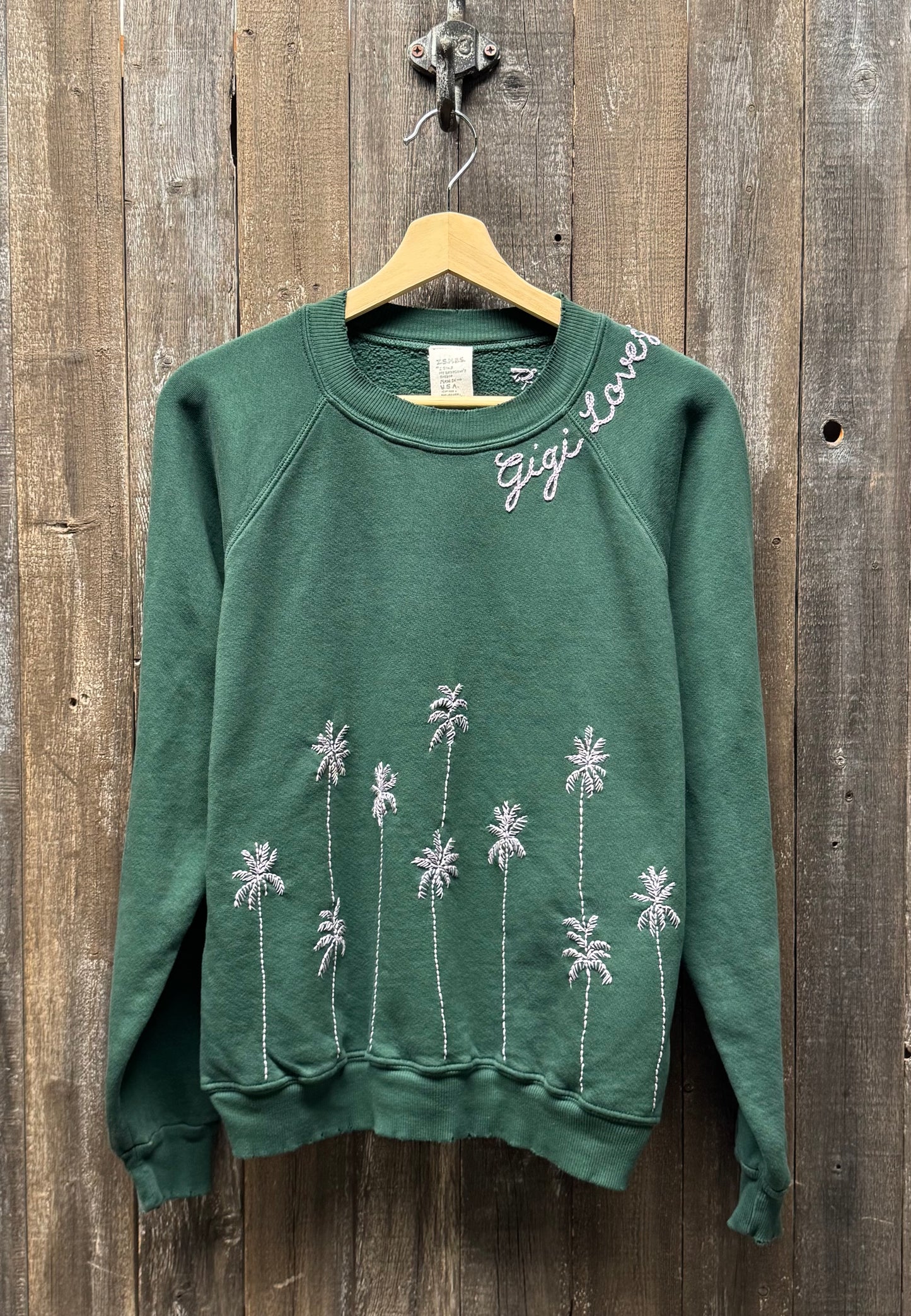 Palm Trees Sweatshirts WITH CUSTOM HAND EMBROIDERY (18 Colors)