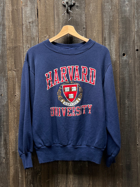 Vintage Harvard Sweatshirt -S-Customize Your Embroidery Wording