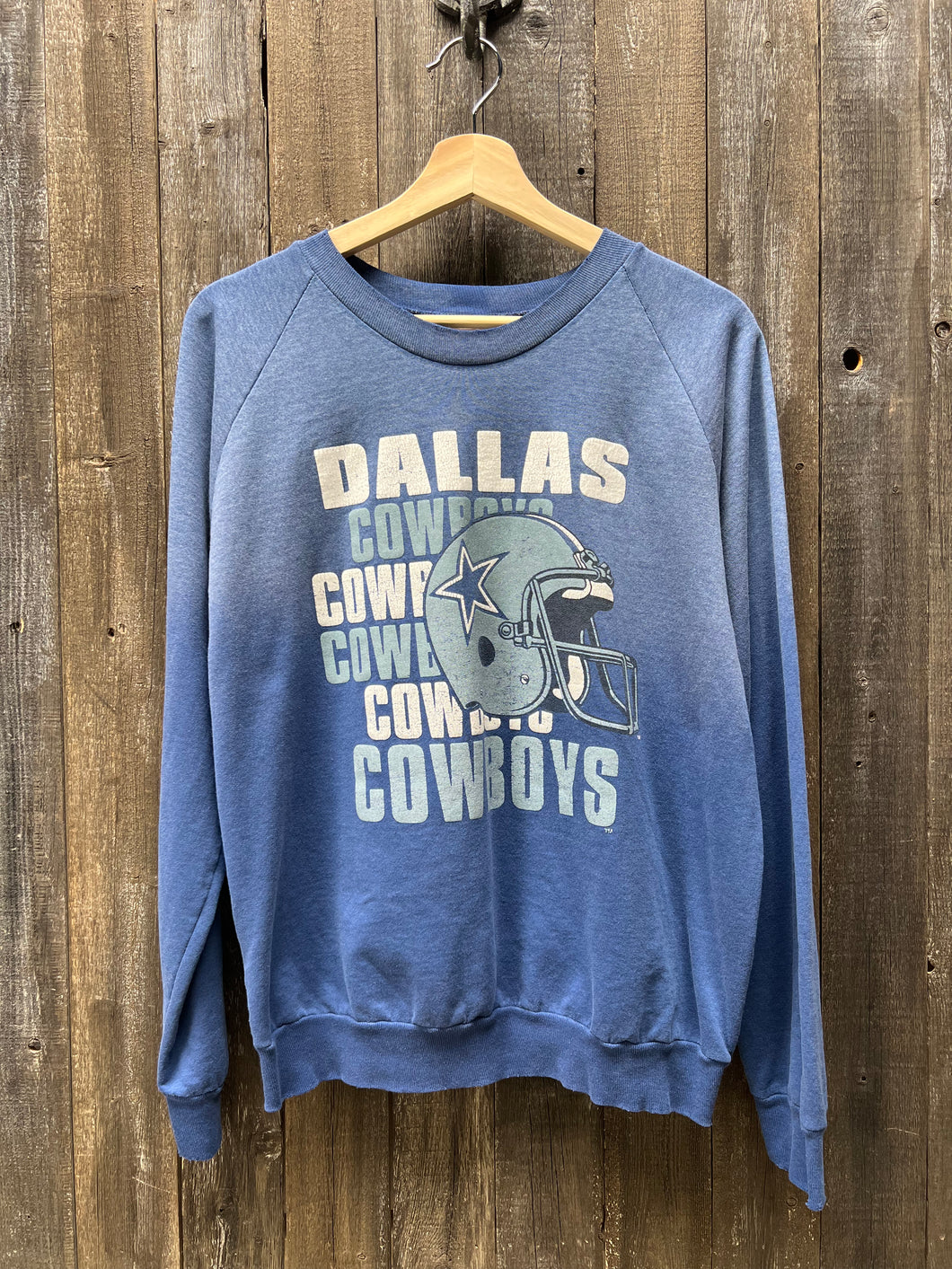 Dallas Cowboys Sweatshirt -S/M-Customize Your Embroidery Wording