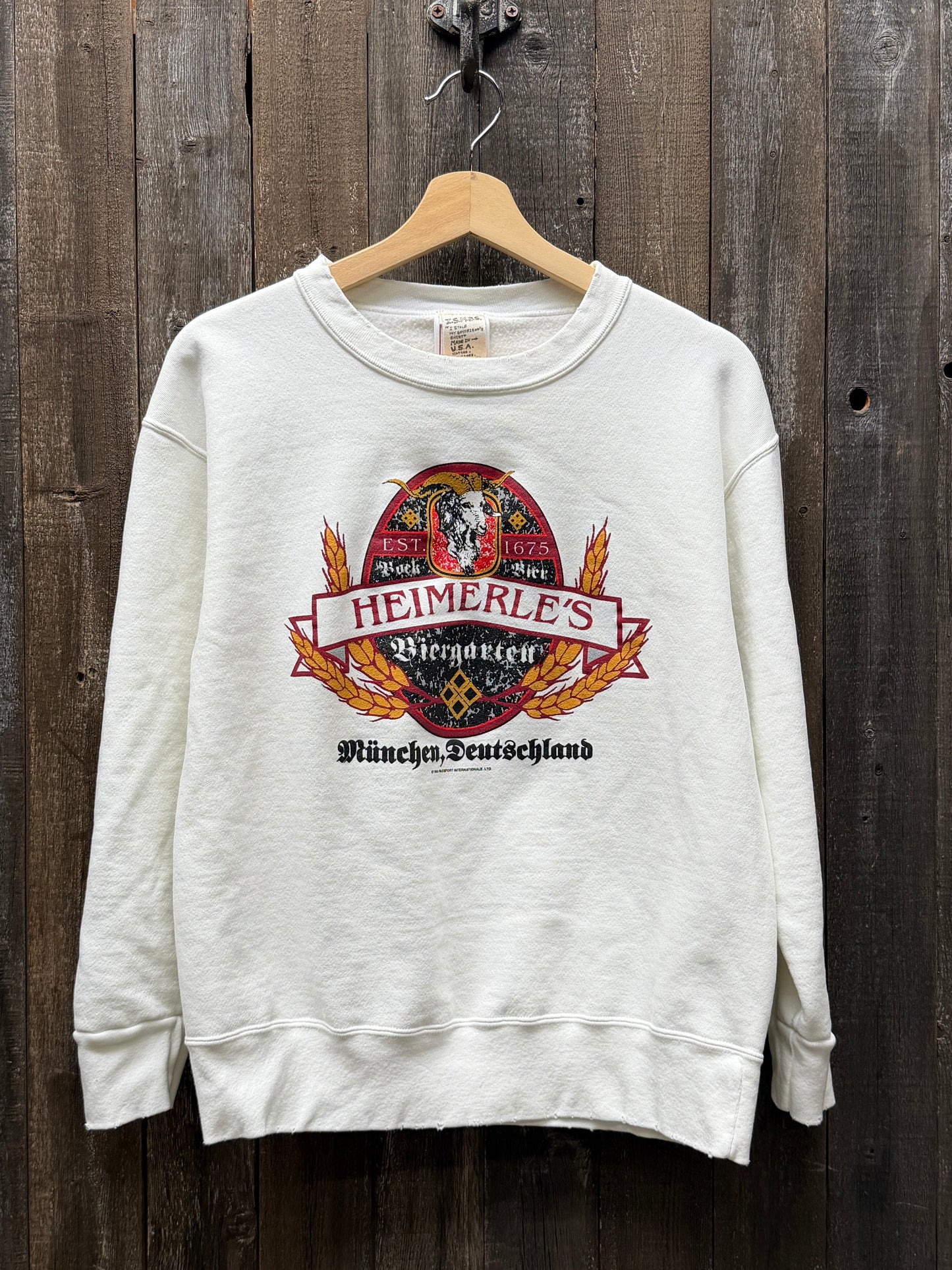 Vintage 1993’ Heimerle’s Sweatshirt -S/M-Customize Your Embroidery Wording
