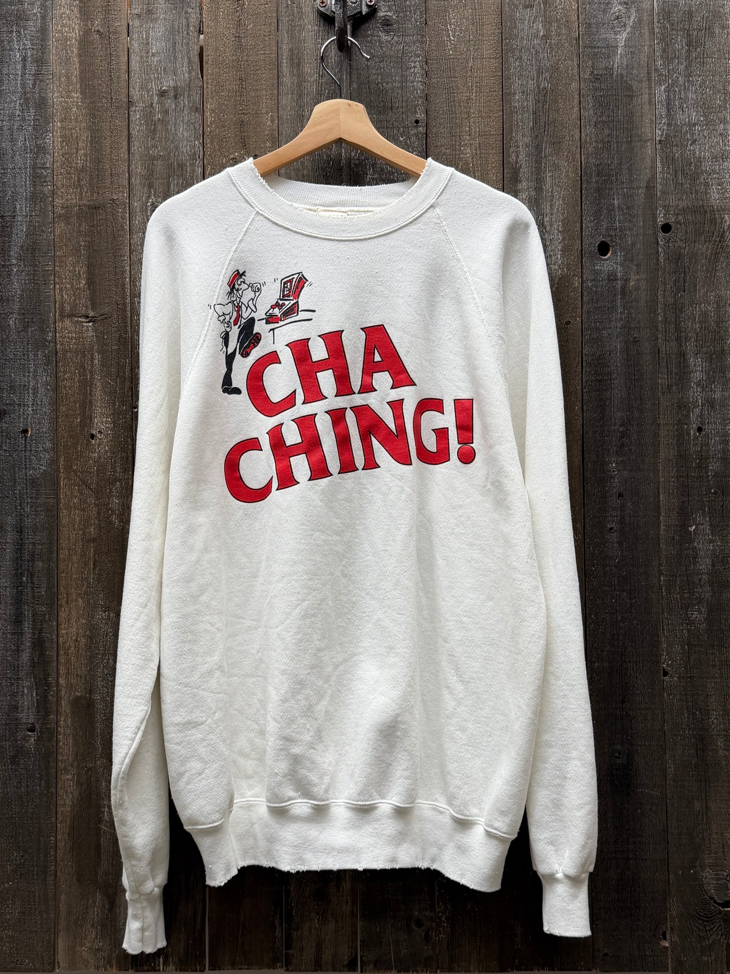 Vintage Cha Ching Sweatshirt -OS-Customize Your Embroidery Wording