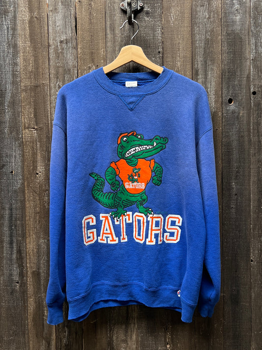 Vintage Florida Gators Sweatshirt -L-Customize Your Embroidery Wording