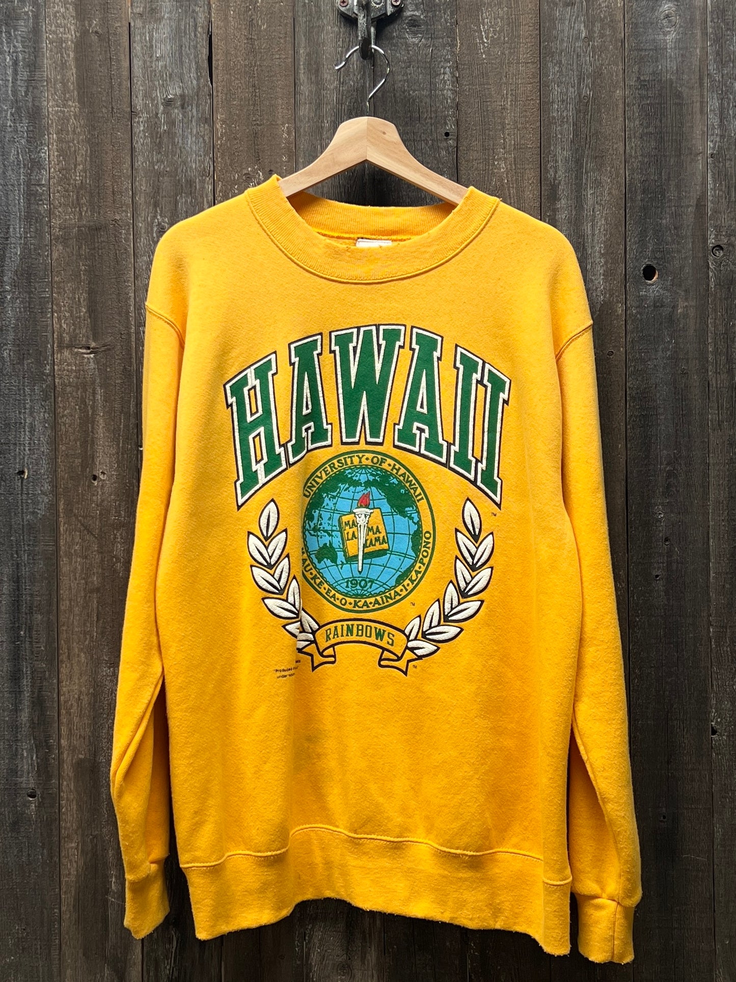 Hawaii Sweatshirt -M/L-Customize Your Embroidery Wording
