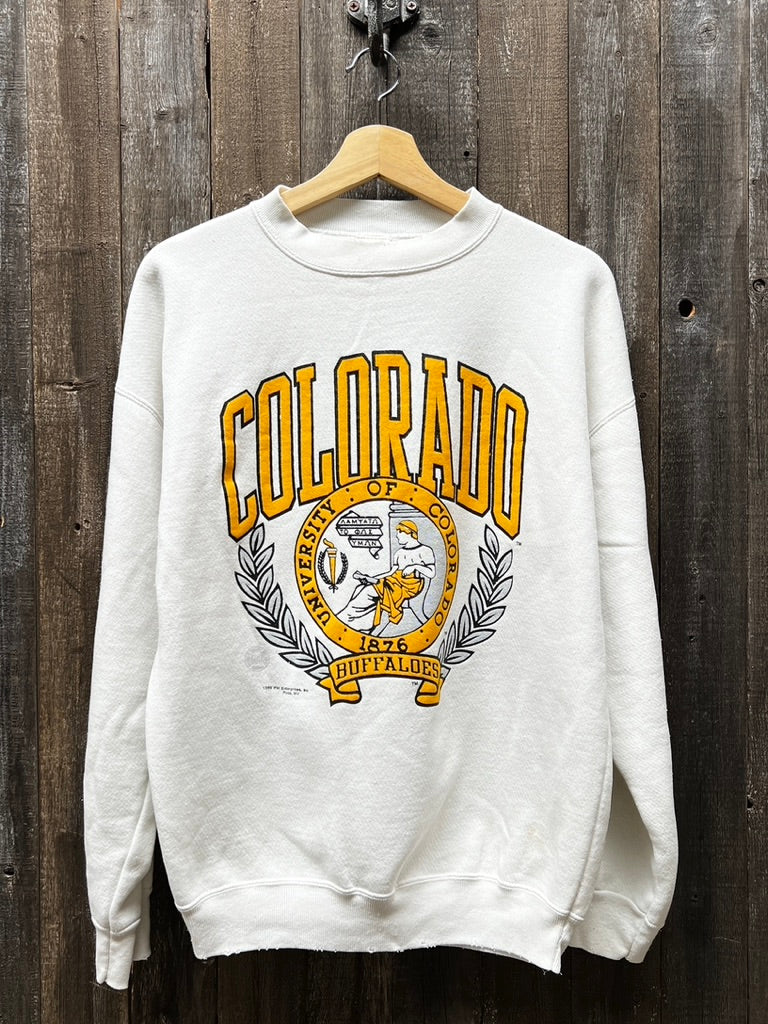 Vintage Colorado Sweatshirt -L-Customize Your Embroidery Wording