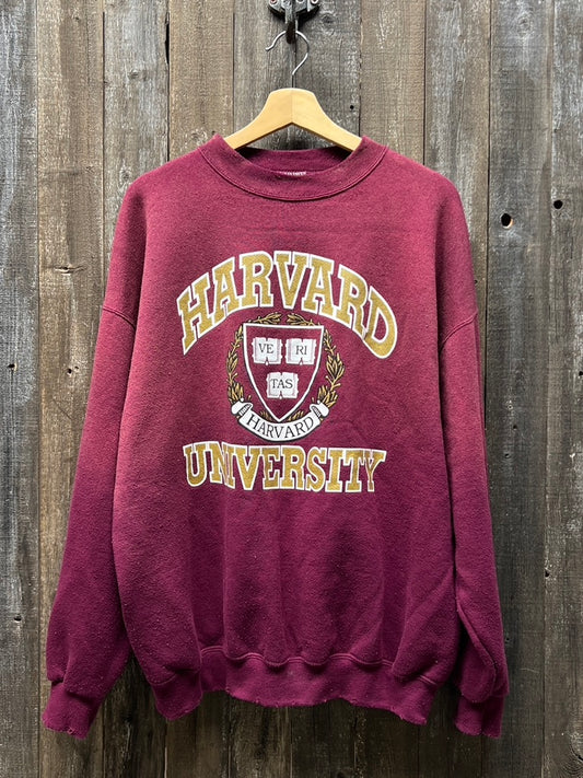 Vintage Harvard Sweatshirt -XL-Customize Your Embroidery Wording