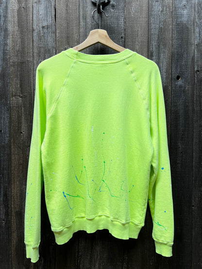 Neon Splash Big Smiley Face Sweatshirt(3 Colors)