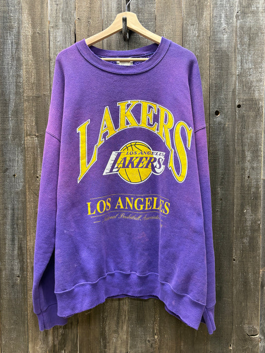Vintage Lakers Sweatshirt -XXL-Customize Your Embroidery Wording