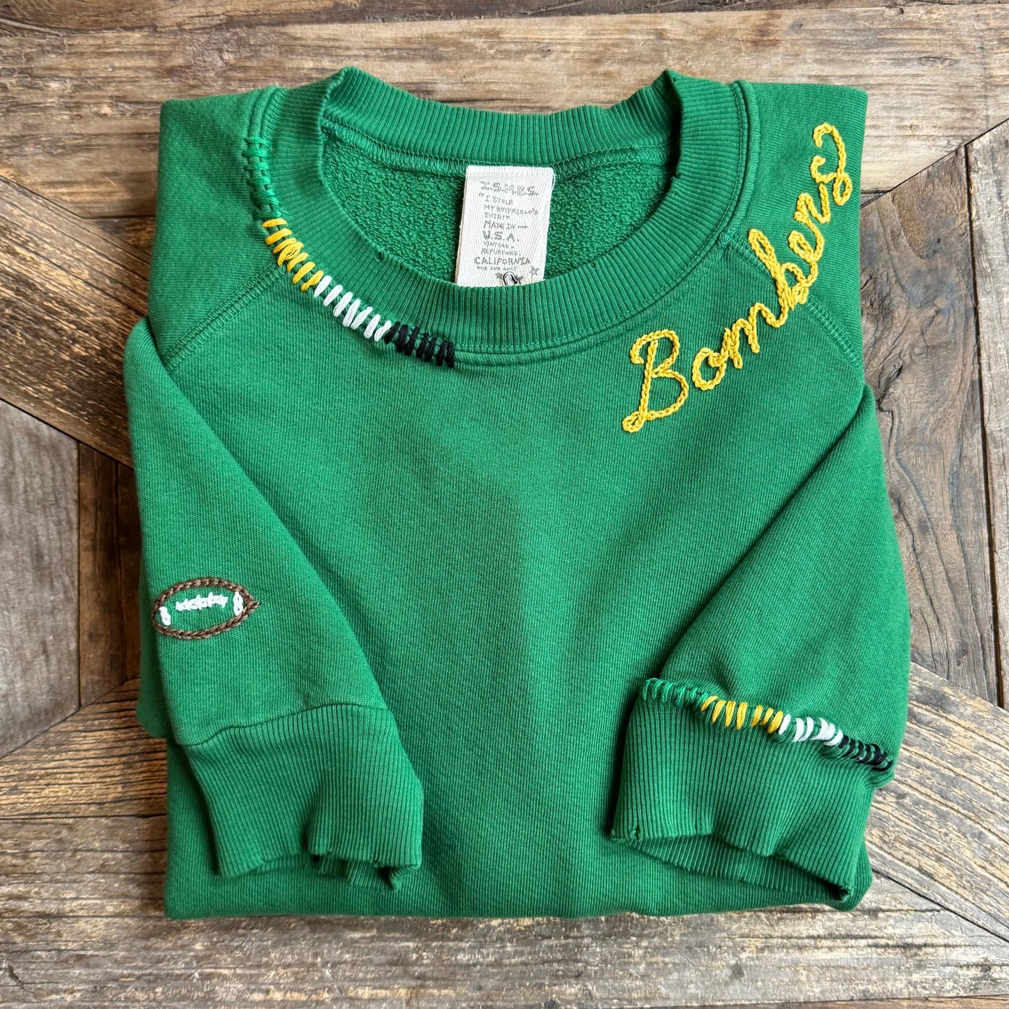 SPORTS TEAM PERSONALIZED HAND EMBROIDERY (21Colors)