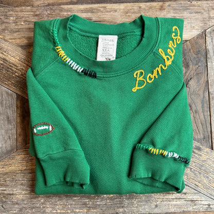 SPORTS TEAM PERSONALIZED HAND EMBROIDERY (21Colors)