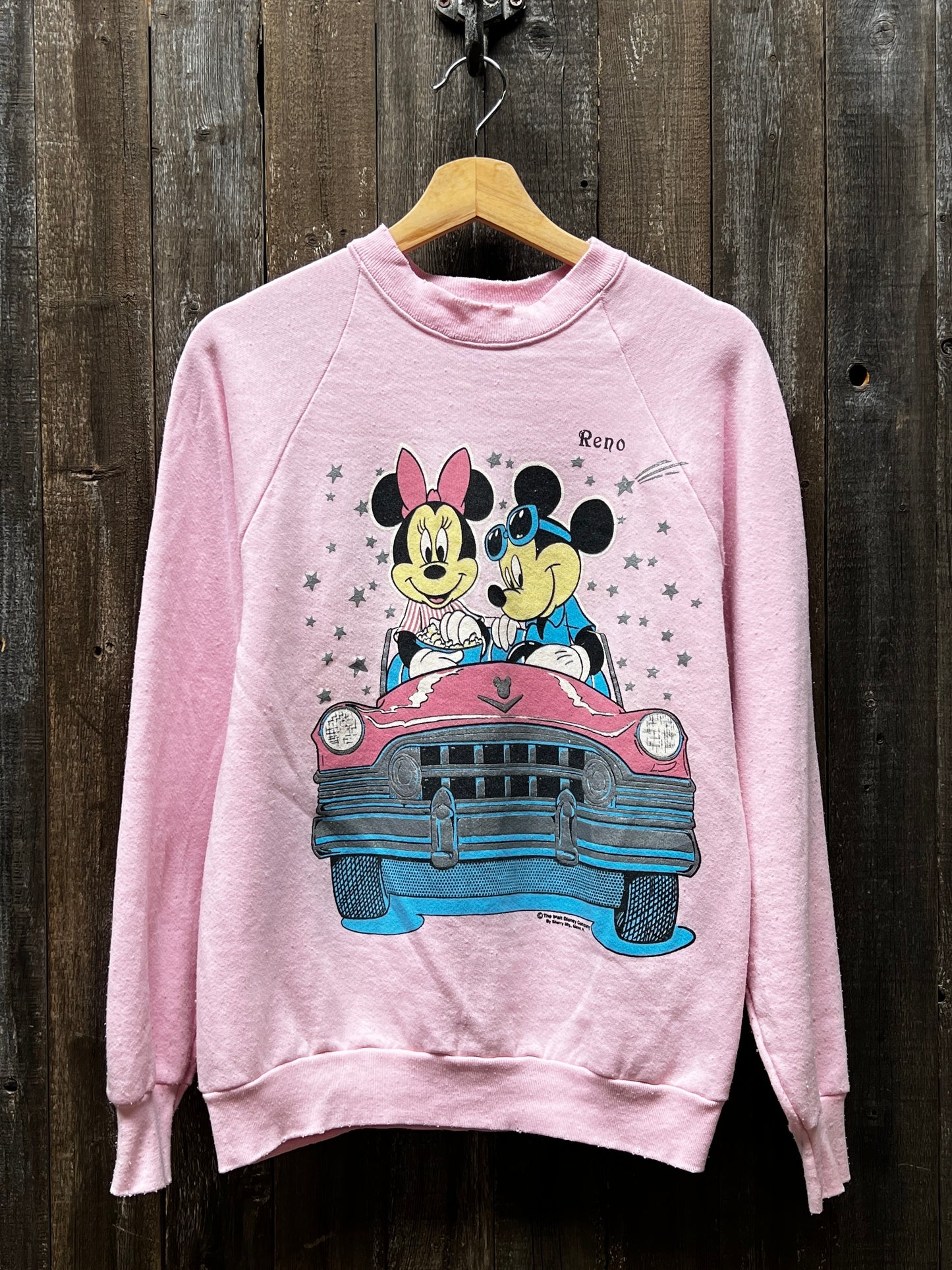 Vintage Mickey & Minnie Sweatshirt-S/M- Customize Your Embroidery Wording