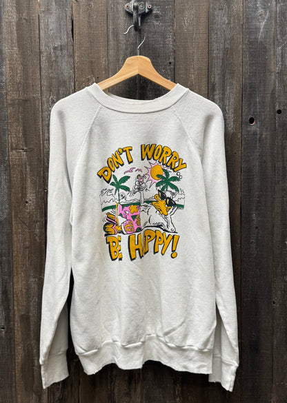 Vintage Don't Worry Be Happy Sweatshirt-L/XL