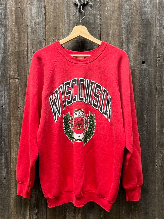 Wisconsin Sweatshirt -XL-Customize Your Embroidery Wording