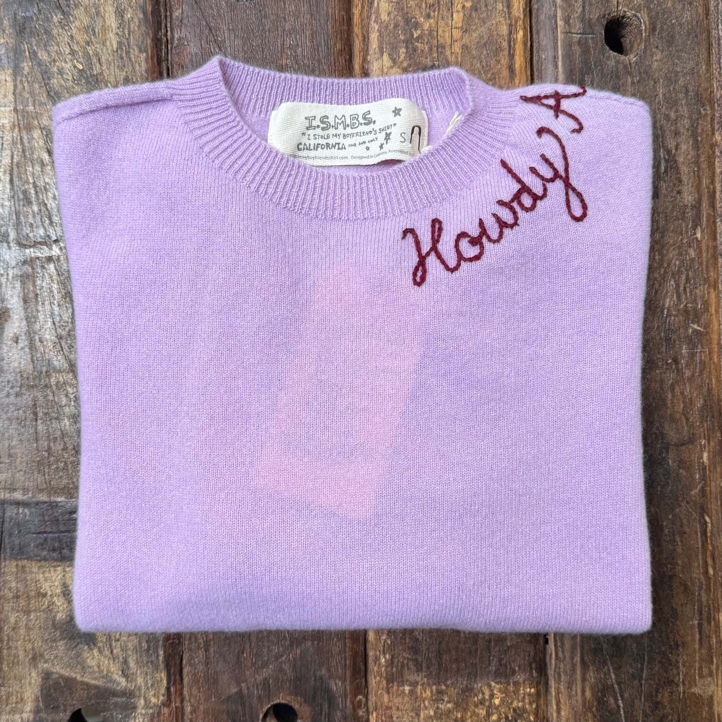 100% Cashmere Sweater - Customize Your Embroidery Wording(12 Colors)