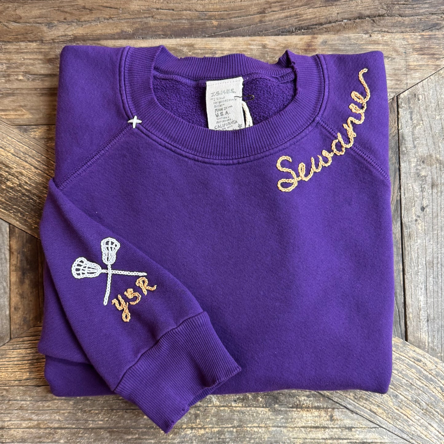 SPORTS TEAM PERSONALIZED HAND EMBROIDERY (21Colors)