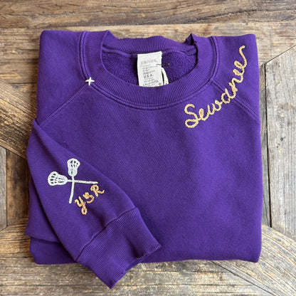 SPORTS TEAM PERSONALIZED HAND EMBROIDERY (21Colors)