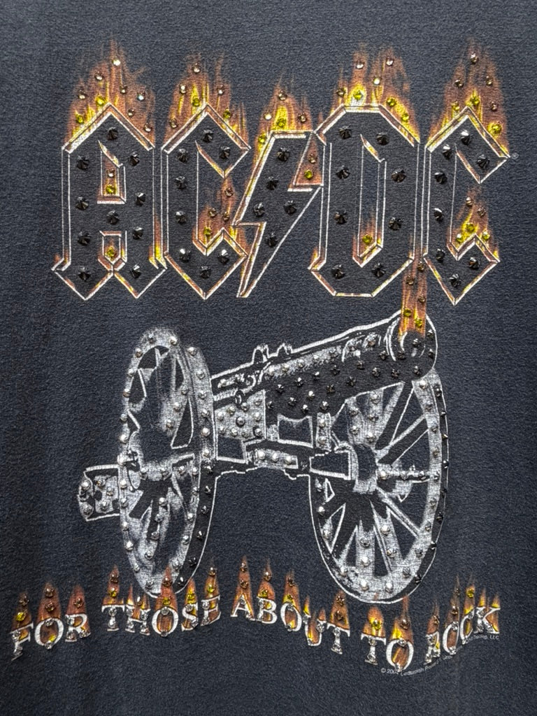 Vintage AC DC with Rhinestones -S