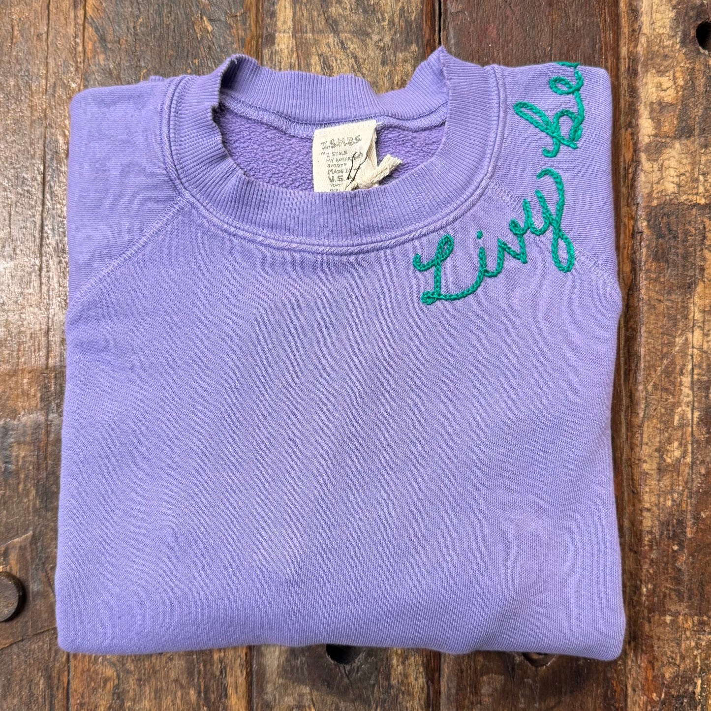 CUT & SEW COLOR COOL COLOR SWEATS WITH CUSTOM HAND EMBROIDERY (7 Colors)