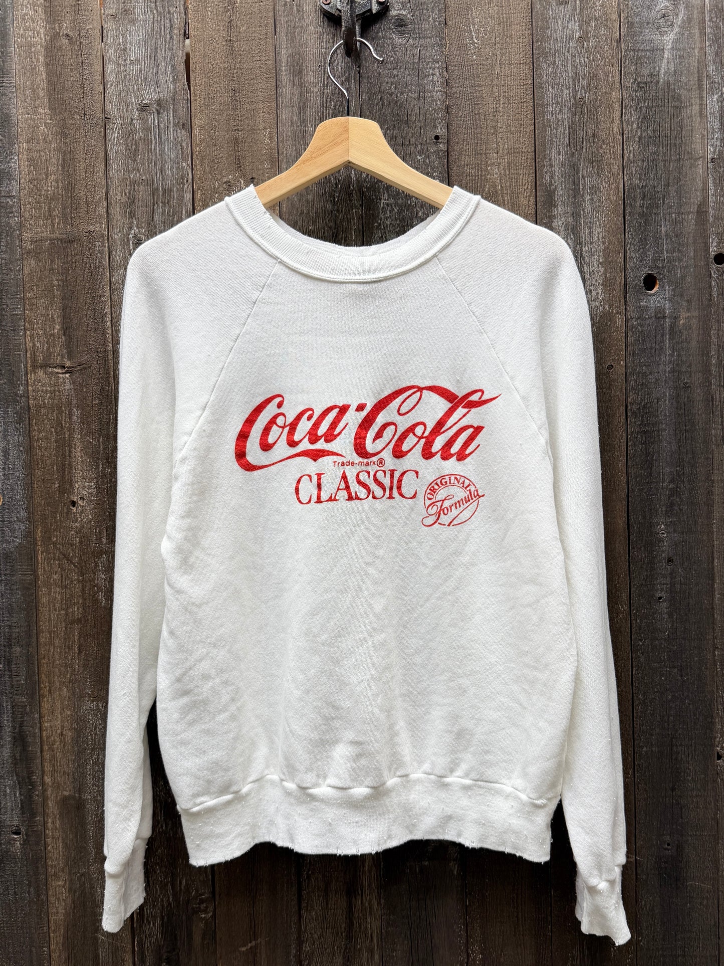 Vintage Coca Cola Sweatshirt -S/M-Customize Your Embroidery Wording