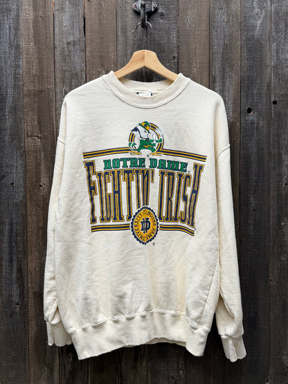 Vintage Notre Dame Sweatshirt -M/L-Customize Your Embroidery Wording