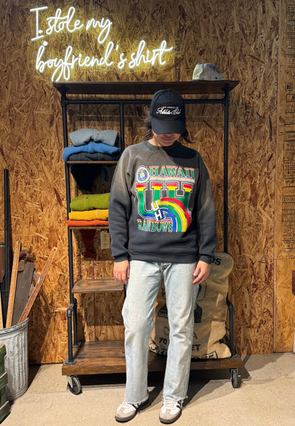Vintage Hawaii UH Sweatshirt -S/M-Customize Your Embroidery Wording