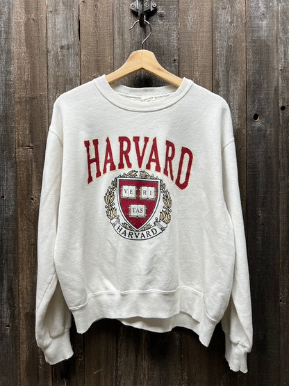 Vintage Harvard Sweatshirt -L-Customize Your Embroidery Wording