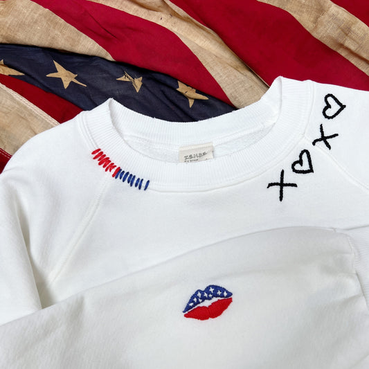 July Fourth XOXO Sweatshirt(5 Colors)