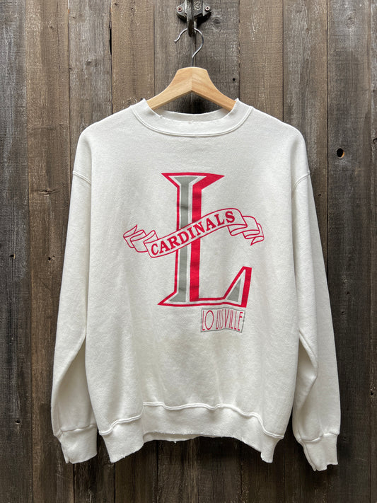 Vintage Cardinals Sweatshirt - S/M-Customize Your Embroidery Wording