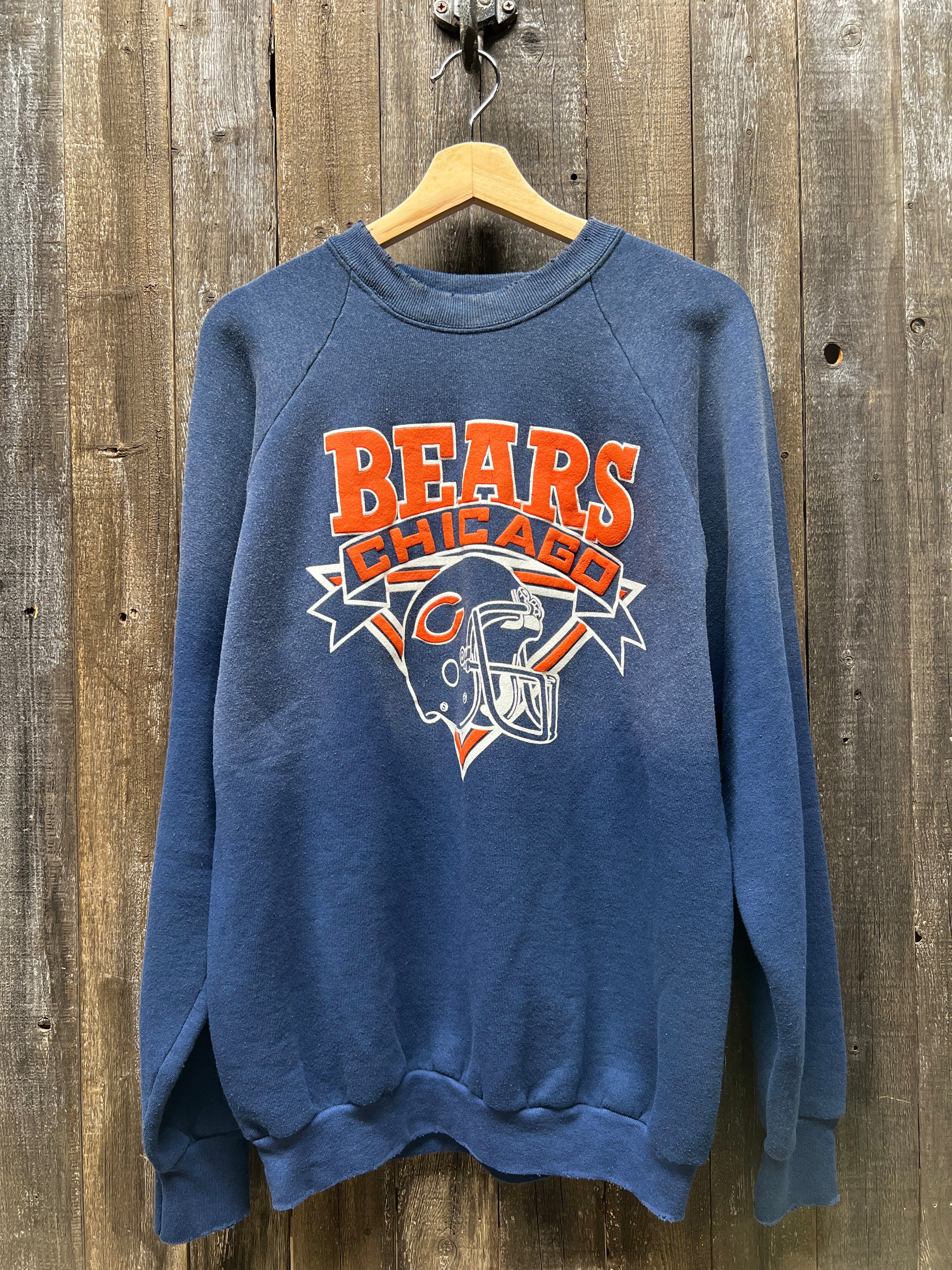 Vintage Chicago Bears Sweatshirt M L Customize Your Embroidery Wordin I STOLE MY BOYFRIEND S SHIRT