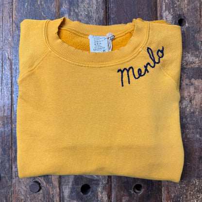 CUT & SEW COLOR WARM COLOR SWEATS WITH CUSTOM HAND EMBROIDERY (11 Colors)