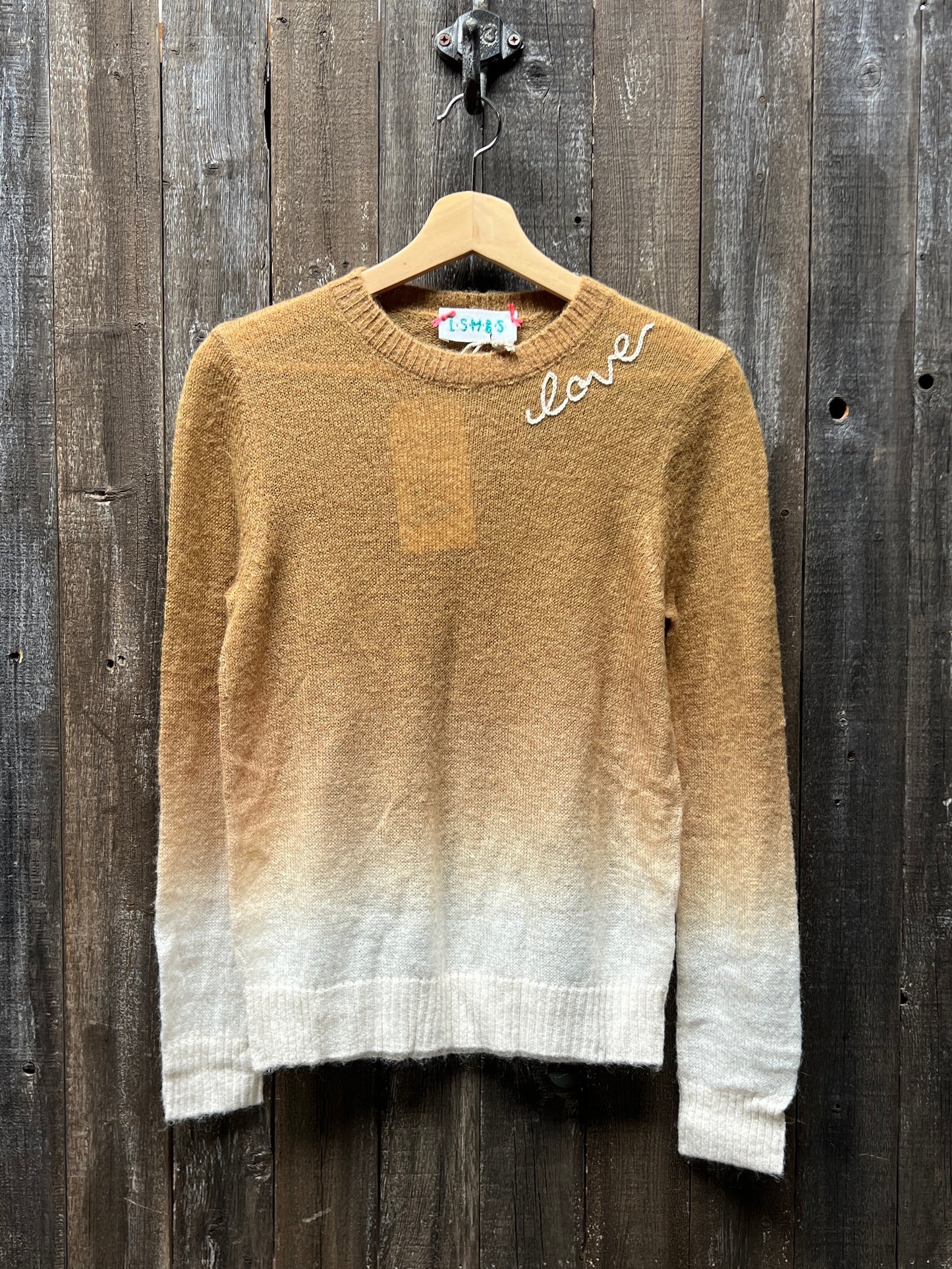 love DIP DYED SWEATER -S