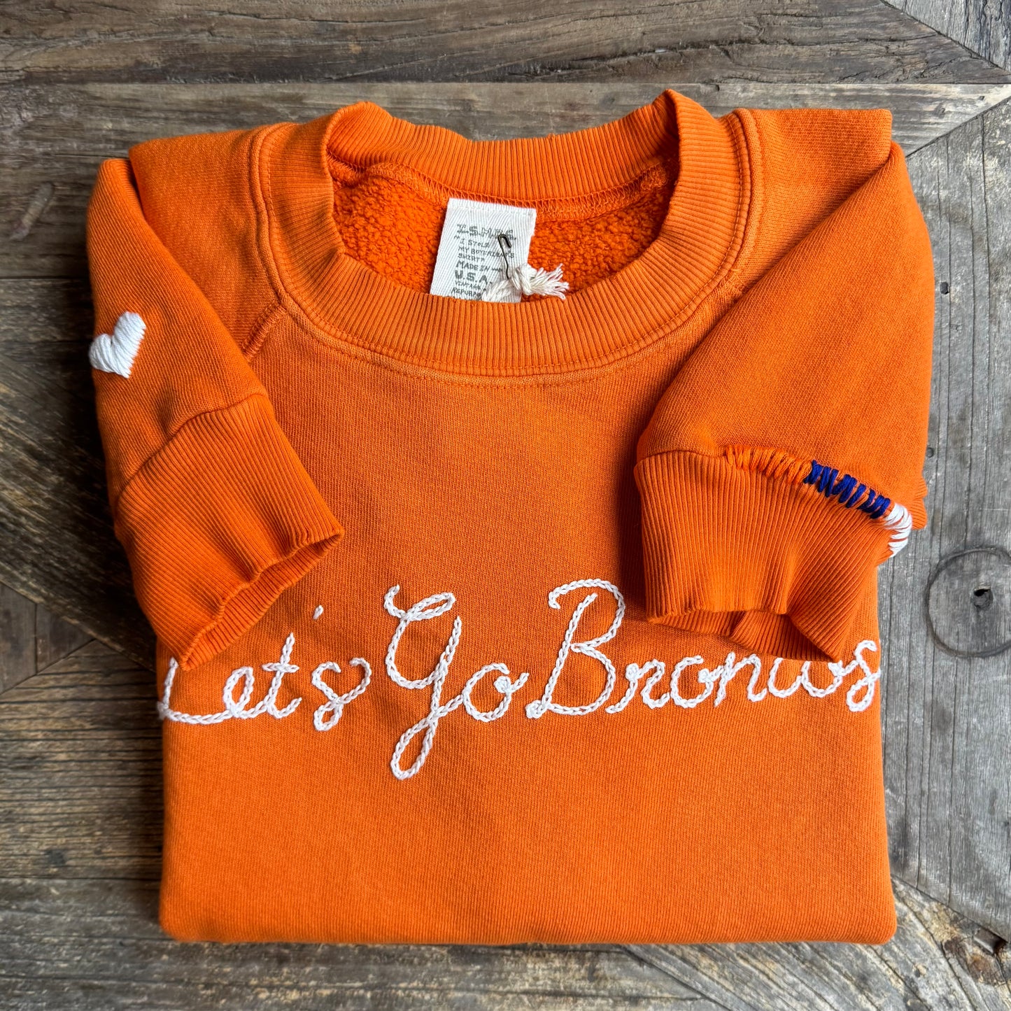 SPORTS TEAM PERSONALIZED HAND EMBROIDERY ON CHEST (19 Colors)