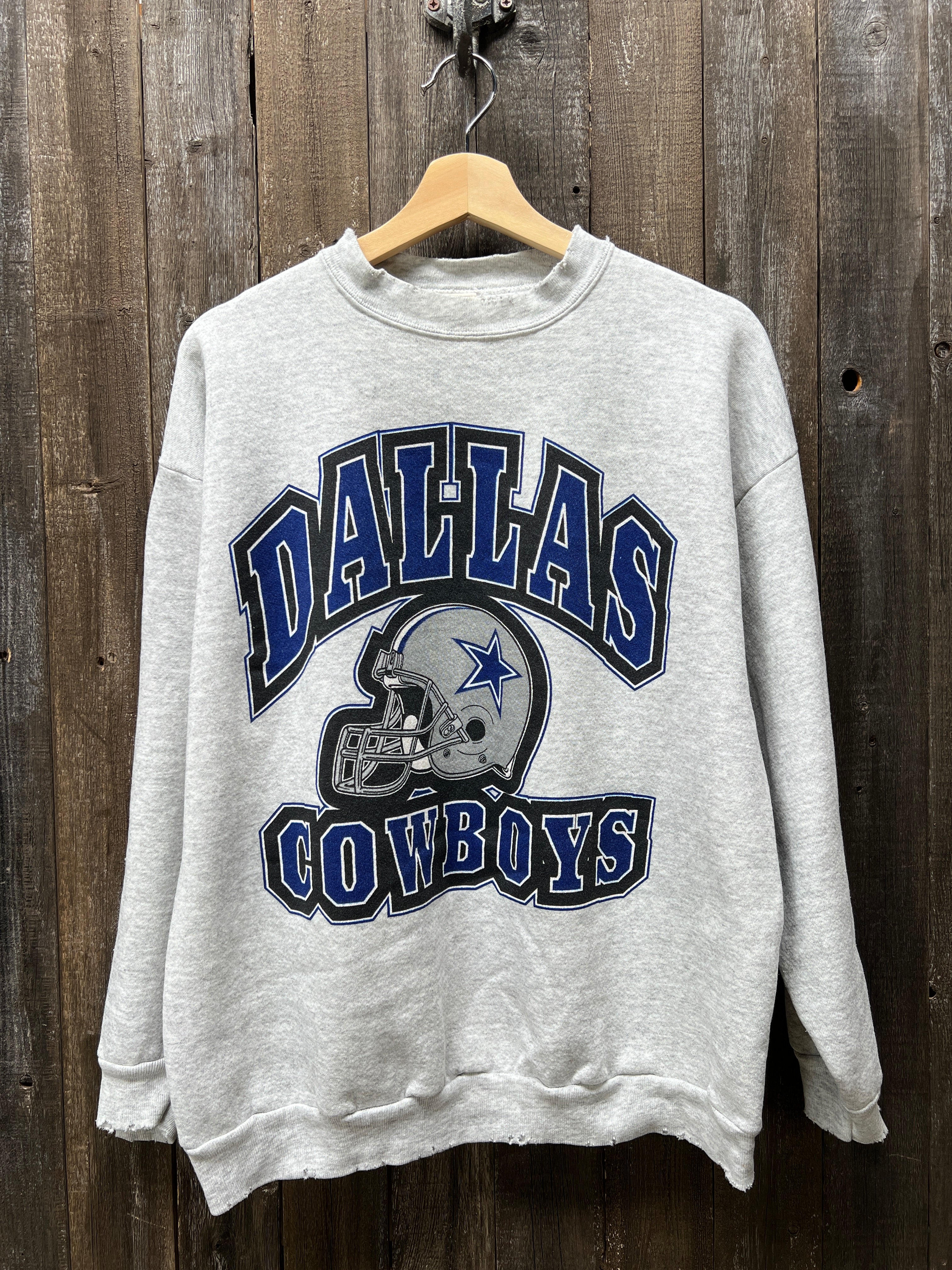 Vintage Dallas Cowboys Sweatshirt M L Customize Your Embroidery Wording