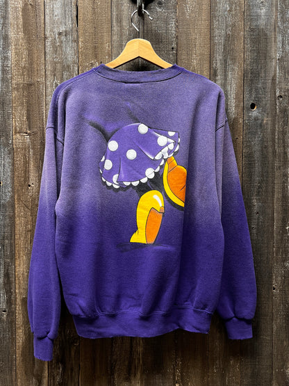 Vintage Minnie Sweatshirt-M- Customize Your Embroidery Wording