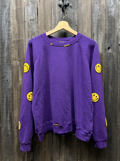 Crochet Smiley  Sweatshirts (17Colors)