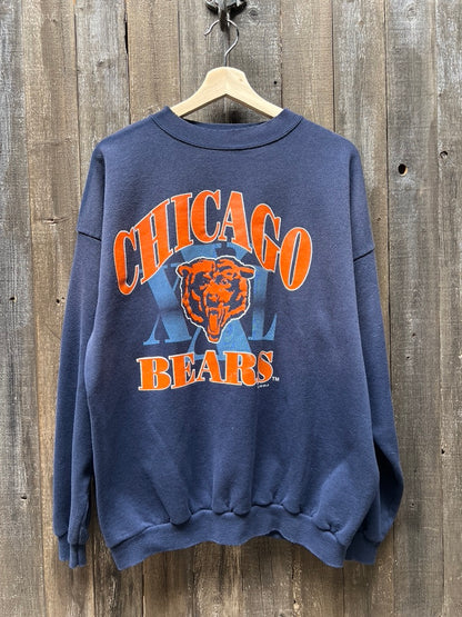Chicago Bears Sweatshirt -XL-Customize Your Embroidery Wording