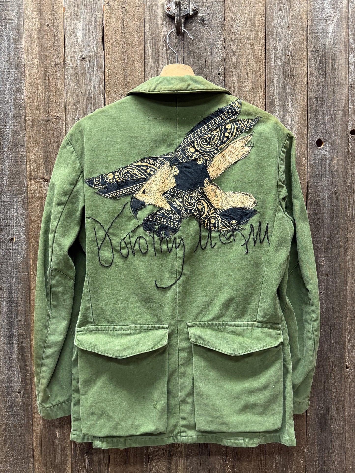Vintage Army Jacket “Be Creative” Custom Edition