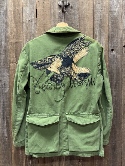 Vintage Army Jacket “Be Creative” Custom Edition