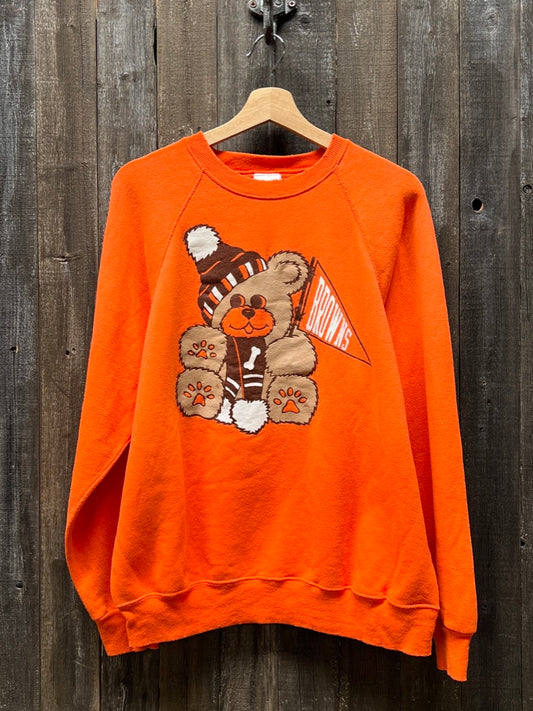Browns Sweatshirt -L-Customize Your Embroidery Wording
