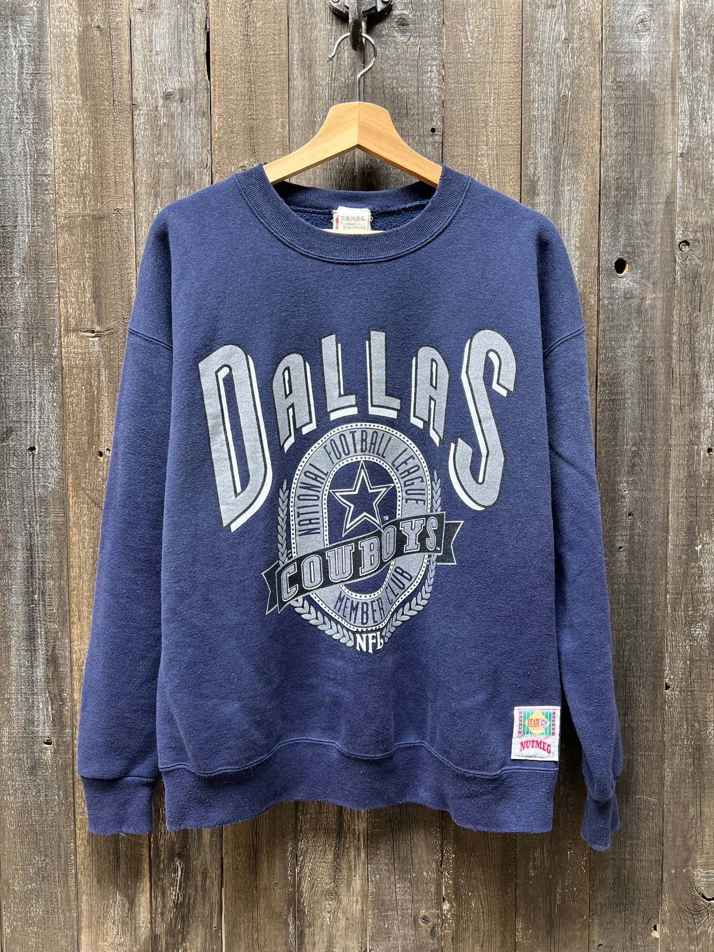 Vintage Dallas Cowboys Sweatshirt -XL-Customize Your Embroidery Wording