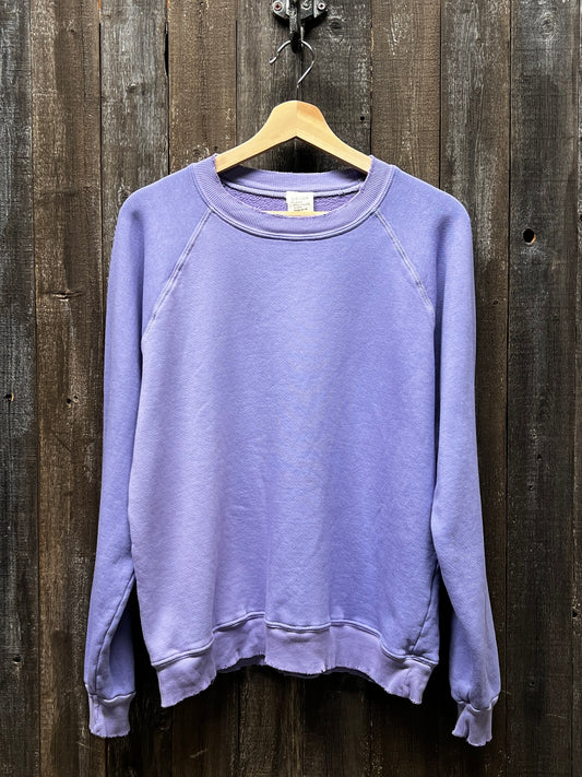 LAVENDER L/S SWEATS WITH CUSTOM HAND EMBROIDERY