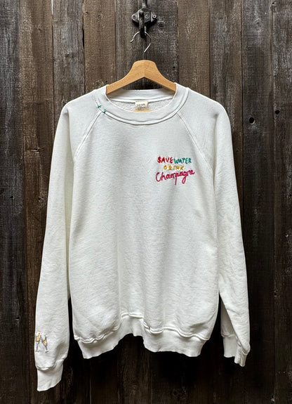 Save Water Drink Champagne Sweatshirt(11 Colors)