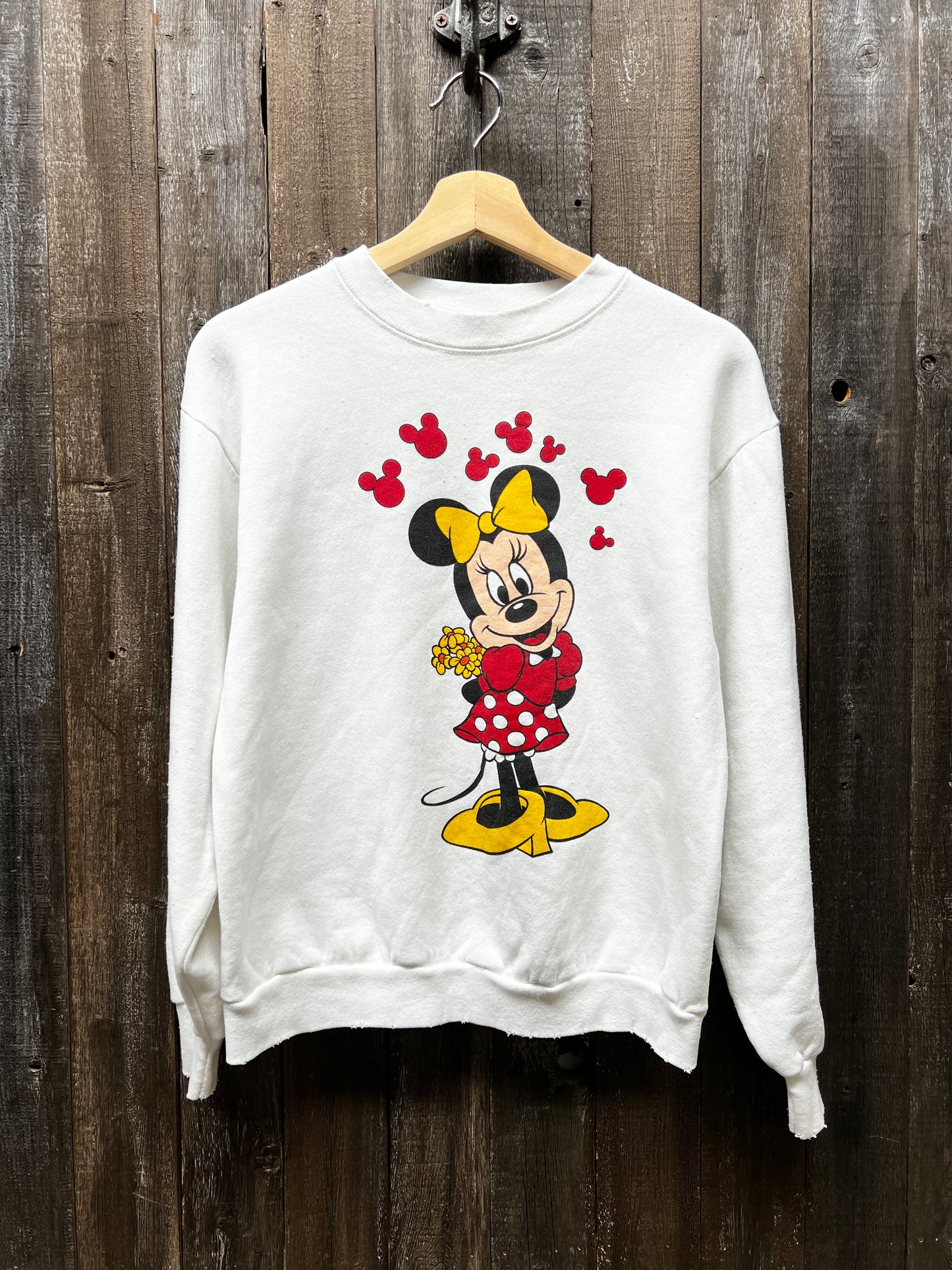 Vintage Minnie Sweatshirt-S,M Customize Your Embroidery Wording